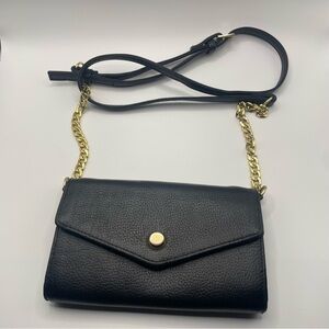 Stella & Max Crossbody Cellphone Wallet Sm. Purse Leather Removable Chain Strap